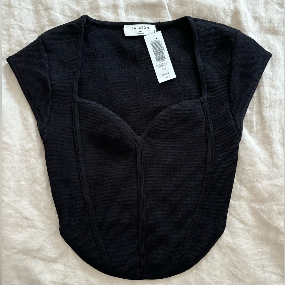 Babaton Sculpt Knit crop top